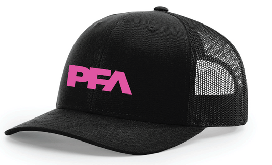 Snap Back - Black with Pink Bold PFA
