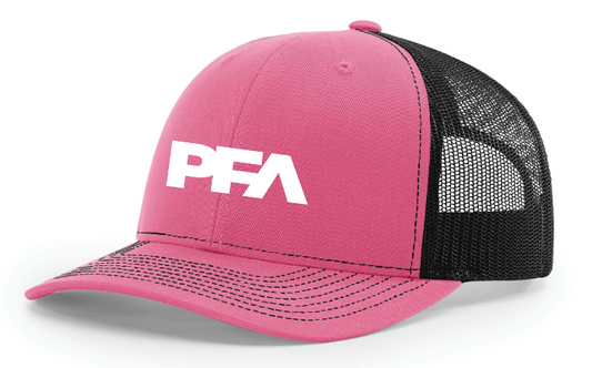 Snap Back - Pink and Black with White PFA